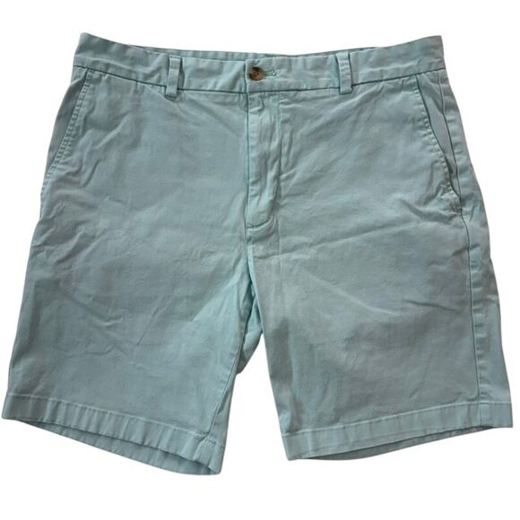 Vineyard Vines Men's 9 Inch Stretch Breaker Shorts Light Green Sz 34 - Picture 1 of 7